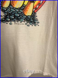 1972 Mushroom Grateful Dead LSD Sick Rare Single Stitch Made in USA White Shirt