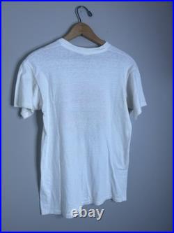 1972 Mushroom Grateful Dead LSD Sick Rare Single Stitch Made in USA White Shirt