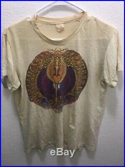1974 Grateful Dead Shirt L MICKEY HART ROLLING THUNDER RARE MOUSE/KELLEY MONSTER