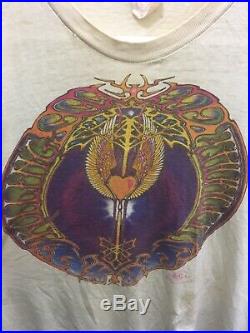1974 Grateful Dead Shirt L MICKEY HART ROLLING THUNDER RARE MOUSE/KELLEY MONSTER