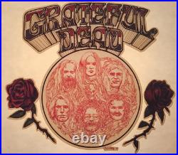 1976 Grateful Dead Jerry Garcia Keith Donna Concert rock art VTG t-shirt iron-on