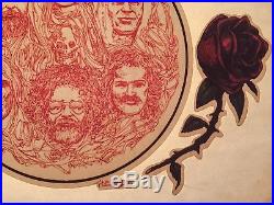 1976 Grateful Dead Jerry Garcia Keith Donna Concert rock art VTG t-shirt iron-on