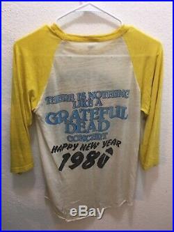 1979 Vintage Grateful Dead Raglan Shirt M PHOENIX/NYE MOUSE/KELLEY DISTRESSED