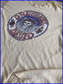1979 XL Grateful Dead Spring Concert 79 T Shirt Bertha Patti Smith Amherst Lot