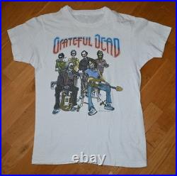 1980's GRATEFUL DEAD vtg original 1987 Concert Tour tee shirt (L) Jerry Garcia