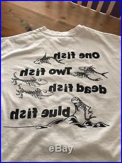 1980's Vintage Grateful Dead Dr. Seuss XL Used T-shirt Front & Back