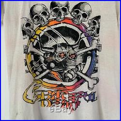 1980s Grateful Dead Vintage Tour Band Concert Tee Shirt 80s Jerry Garcia Phish