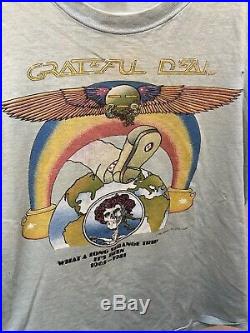 1981 Grateful Dead Shirt M WHAT A LONG STRANGE TRIP ITS BEEN