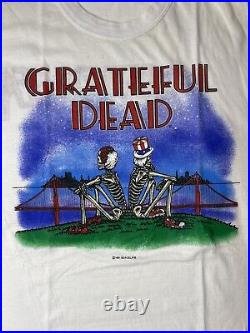 1981 Vintage Grateful Dead Shirt Tag XL Single Stitch T-Shirt Bay Bridge