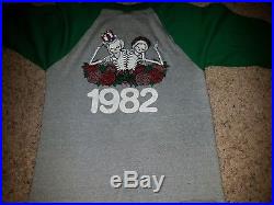 1982 Grateful Dead Shirt vintage 80s original Stanley Mouse uncle sam raglan