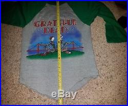 1982 Grateful Dead Shirt vintage 80s original Stanley Mouse uncle sam raglan