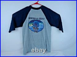 1982 VTG Grateful Dead Raglan Shirt L 42-40 BLUE ROSE 1982 MOUSE KELLEY GRAHAM