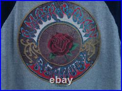 1982 VTG Grateful Dead Raglan Shirt L 42-40 BLUE ROSE 1982 MOUSE KELLEY GRAHAM