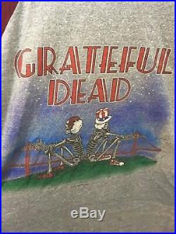 1982 Vintage Grateful Dead Raglan Shirt M/L GOLDEN GATE BRIDGE