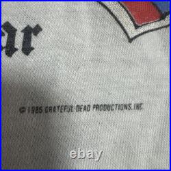 1985 Grateful Dead Raglan Shirt M/L 20 Years GDM CONCERT DATES