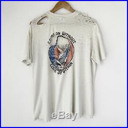 1987 Grateful Dead Summer Tour Vintage Tour Band Tee Shirt 80s 1980s Thrashed