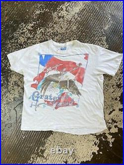 1987 Grateful Dead Tour T Shirt Marked XL Check Measurement Vintage Band T Shirt