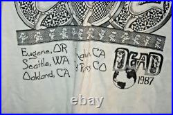 1987 Live Dead 87' The Grateful Dead Eyes of the World T-Shirt Medium Ships Free
