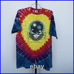 1987 Original Print Vintage Grateful Dead Steal Your Face T-Shirt Tie-Dye XL