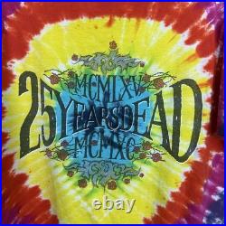1987 Original Print Vintage Grateful Dead Steal Your Face T-Shirt Tie-Dye XL