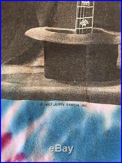1987 Vintage JERRY GARCIA BAND TOUR SHIRT Concert T-Shirt Grateful Dead Tie Dye