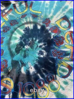 1988 Grateful Dead T-shirt Tie Dye Skull Robert Cray Jimmy Cliff Eugene Oregon