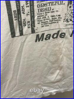 1989 Grateful Dead Shirt L Year Of The Snake Henry J Kaiser Arena LOT RARE