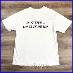 1989 Vintage Grateful Dead Shirt Single Stitch Maxell Is It Live Or Dead T-shirt