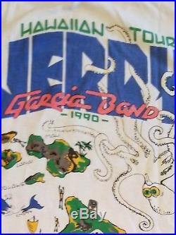 1990 Jerry Garcia Band Hawaiian Tour Vintage grateful dead t shirt