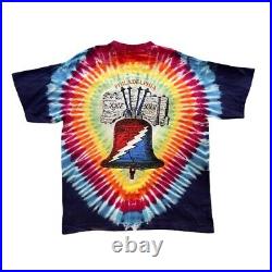1990 Vintage Grateful Dead Tie Dye Philadelphia Spectrum Tour Shirt Size XL
