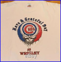 1991 GRATEFUL DEAD vintage rare concert tour tee t-shirt (XL) Chicago Cubs