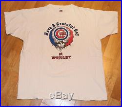 1991 GRATEFUL DEAD vintage rare concert tour tee t-shirt (XL) Chicago Cubs