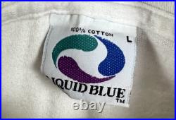 1991 Grateful Dead Spring Tour Tie Dye Shirt L Liquid Blue Graphic Vintage 90s