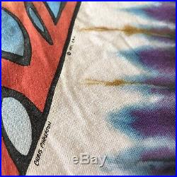 1991 Jerry Garcia Band tie dye shirt Grateful Dead XL Liquid Blue