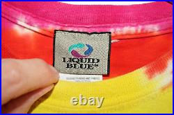 1992 GDM The Grateful Dead Space Your Face TShirt M Liquid Blue TieDye Free Ship