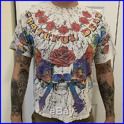 1992 Grateful Dead T-shirt Original Vintage Brockum Shirt Size BOXY Small/Med