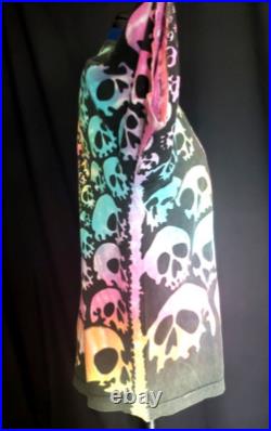 1992 Liquid Blue Grateful Dead multi colored Skulls Pile AOP t shirt