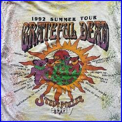 1992 Vintage Grateful Dead Summer Tour All Over Print T-shirt Size L