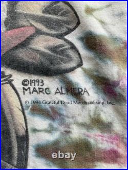 1993 Vintage The Grateful Dead Tie Dye T-Shirt Men's X-Large Fruit Of The Loom