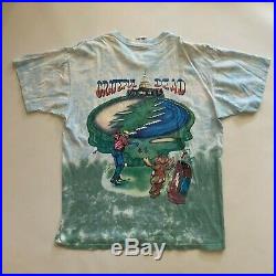 1994 Grateful Dead Golf Liquid Blue Tie Dye t Shirt vintage 90s vtg
