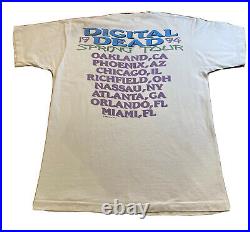1994 Grateful Dead Shirt Digital Dead Tour Steal Your Fractal Large Liquid Blue