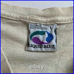 1994 Vintage Liquid Blue Grateful Dead Summer Tour Tee Shirt Large Tie Dye