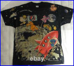 1995 Grateful Dead Standing on the Moon all over print T-shirt XL