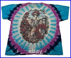 1995 Vintage Grateful Dead Liquid Blue 30 Year Anniversary Shirt Size XL