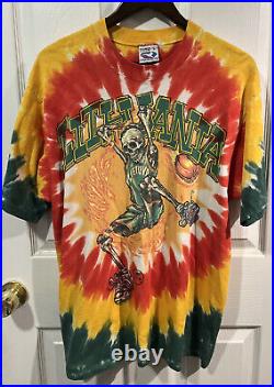 1996 Lithuania Basketball Team Vintage Grateful Dead Tie Dye Shirt Size Large