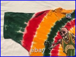 1996 Lithuania Olympic Basketball Tie Dye Shirt Sz. XL Grateful Dead RARE