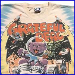 1997 90s Vintage GRATEFUL DEAD COSMIC CHARLIE Bear Alien Mars Hotel T-Shirt