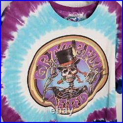 1999 Grateful Dead Queen Of Spades Cards Liquid Blue Tie Dye Shirt XL Rare Real