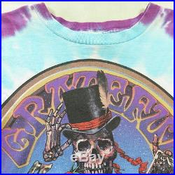 1999 Tie Dye Grateful Dead Band T-Shirt Mens L New Poker Skeletons Shirt