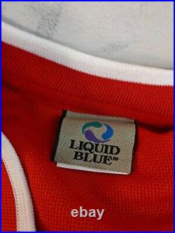 2003 Grateful Dead Liquid Blue Hockey Jersey 13 Point Bolt & Bertha Shirt sz M